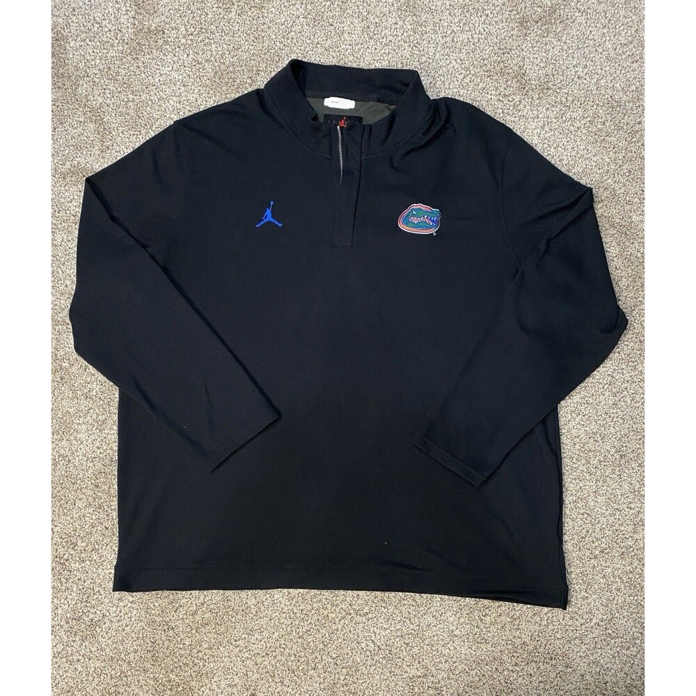 Air Jordan Men’s 3XL Florida Gators Fleece 1/4 Pullover Dri-Fit Black NCAA